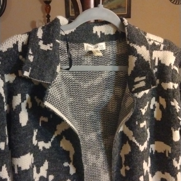 Faith and Joy Cardigan Sweater great for the Holiday - Picture 6 of 9